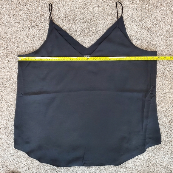 Express Satin V-Neck Camisole XL Black - Picture 7 of 7